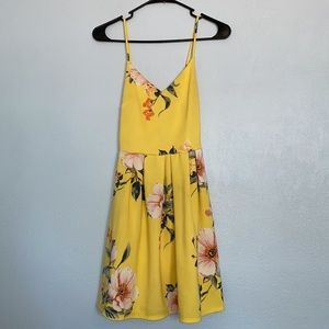 Yellow flowery sundress